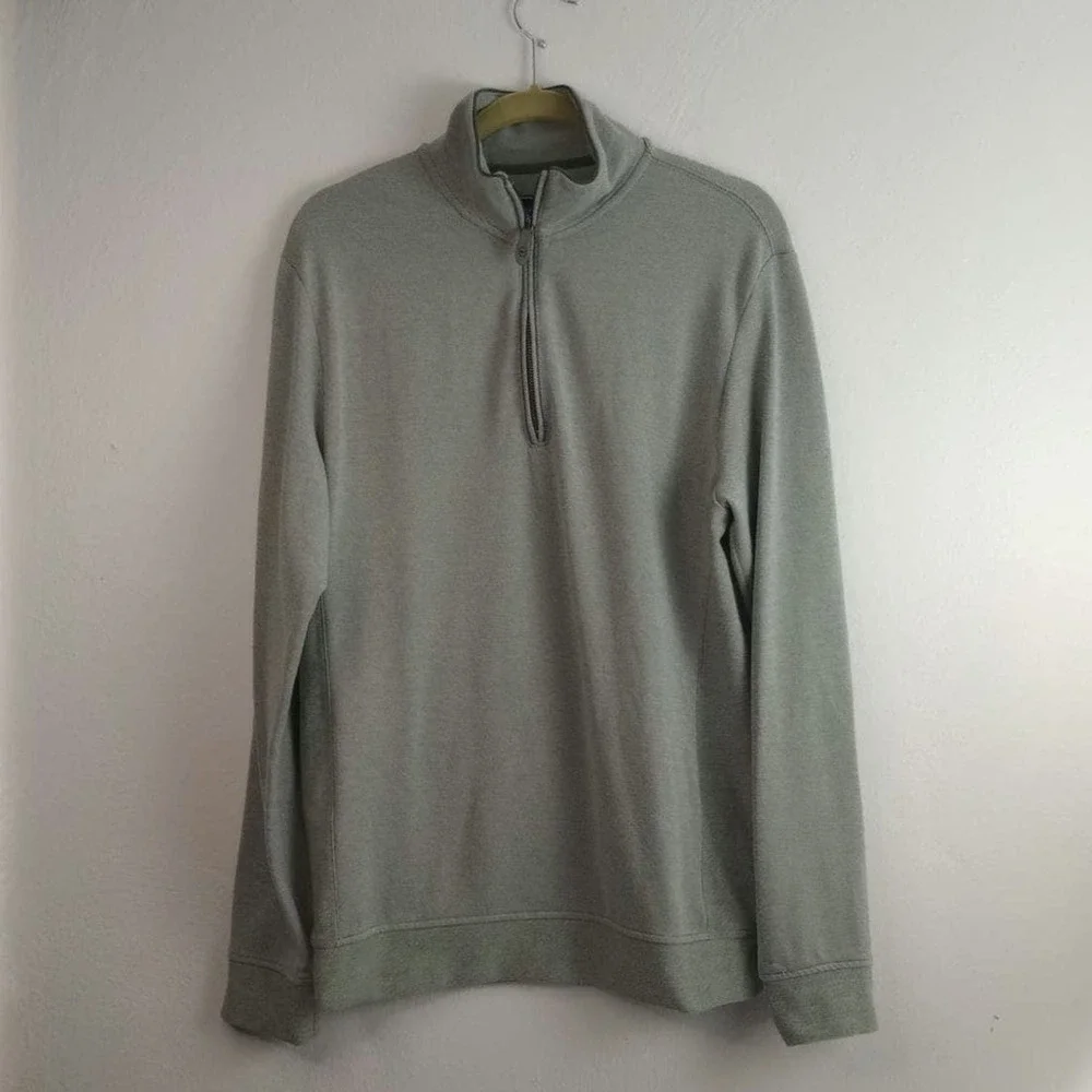 Vineyard Vines Mens Midtown Quarter-Zip Pullover Sweater Gray Size Small - Picture 1 of 9